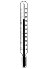 Dibujos para colorear Temperatura - termómetro