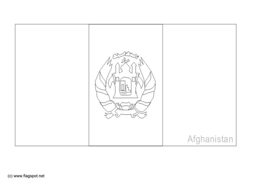 Dibujo para colorear Afganistán