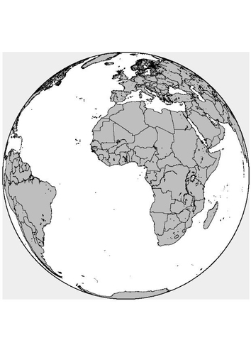 Dibujo para colorear África - Europa