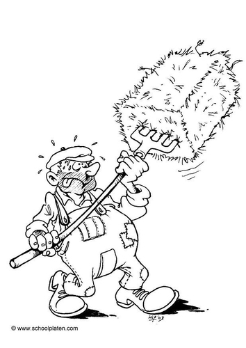Dibujo para colorear Agricultor