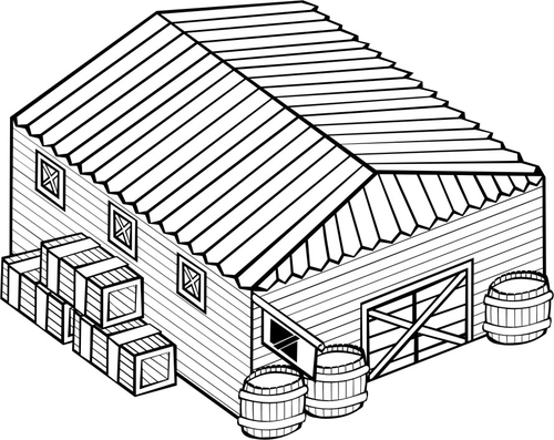 Dibujo para colorear Almacén