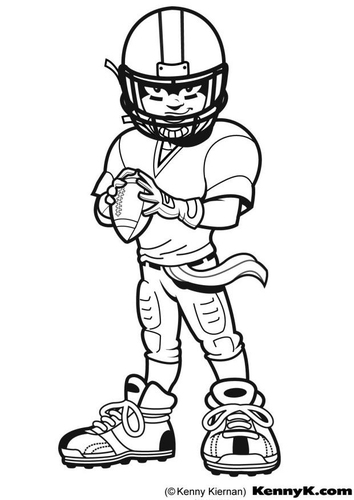 Dibujo para colorear American Football