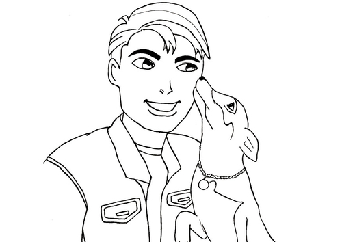Dibujo para colorear Amistad