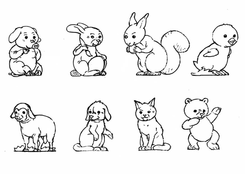 Dibujo para colorear Animales