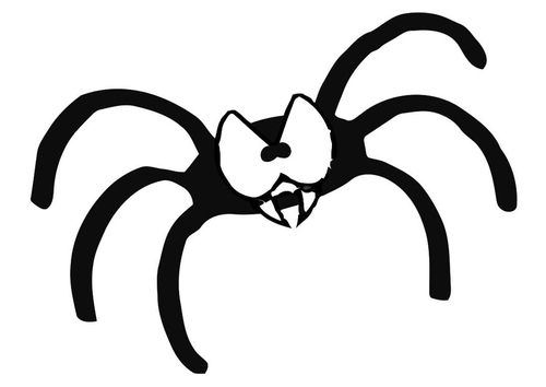 Dibujo para colorear araña