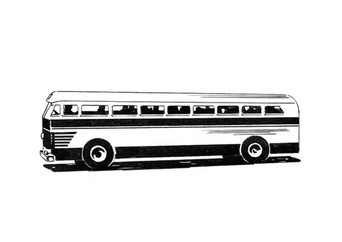 Dibujo para colorear autobús