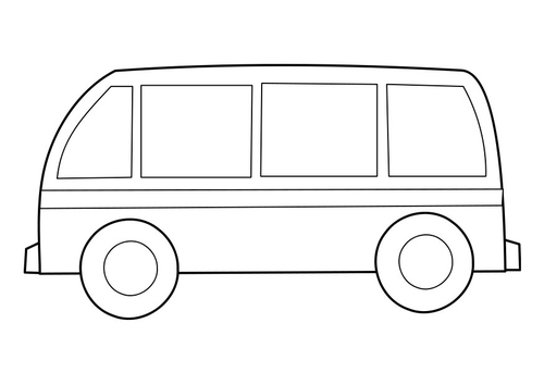 Dibujo para colorear autobús