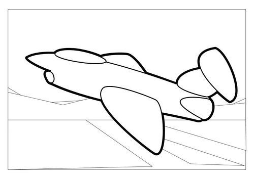 Dibujo para colorear Avión