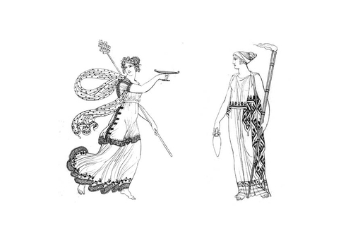 Bacchante y sacerdotisa de Ceres