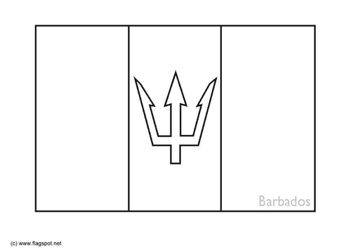 Dibujo para colorear Barbados