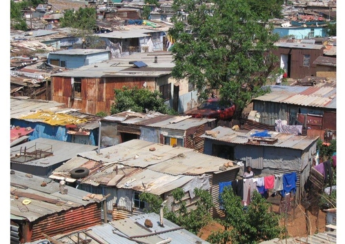 Foto Barrio marginal en Soweto, Sudáfrica