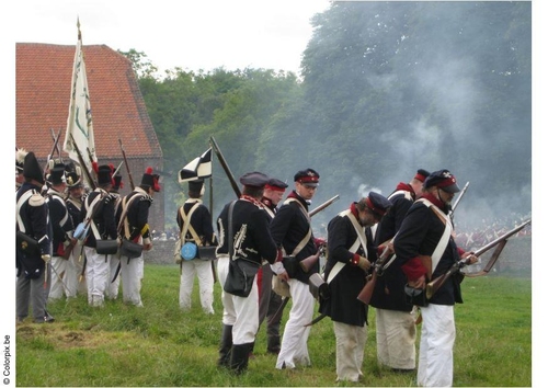 Batalla en Waterloo
