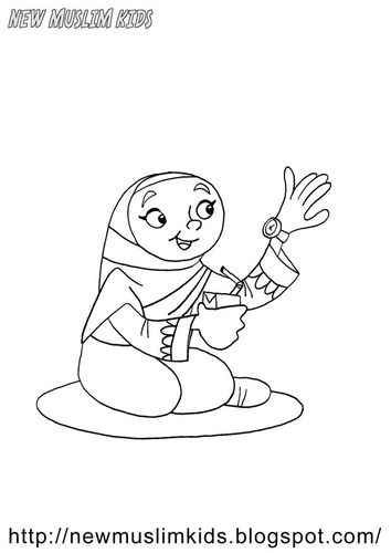Dibujo para colorear bienvenido Ramadán 