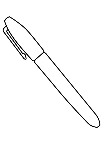 Dibujo para colorear bolígrafo