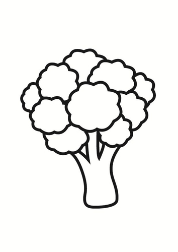 Dibujo para colorear brécol