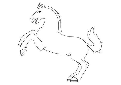 Caballo levantado
