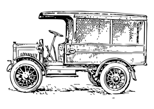 Dibujo para colorear camión