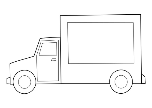 Dibujo para colorear camión