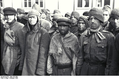 Foto Campo de concentración Mauthausen - prisioneros de guerra rusos (2)