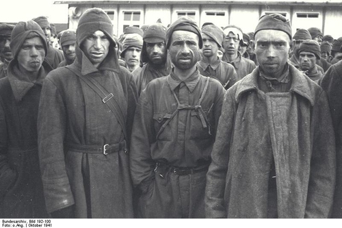 Foto Campo de concentración Mauthausen - prisioneros de guerra rusos