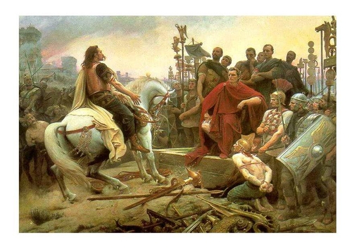Capitulación de vercingetorix a cesar