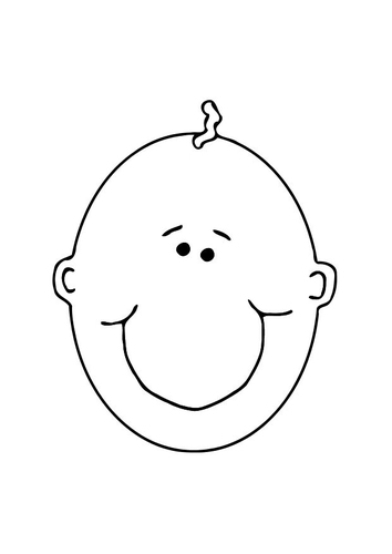 Dibujo para colorear Cara de bebé
