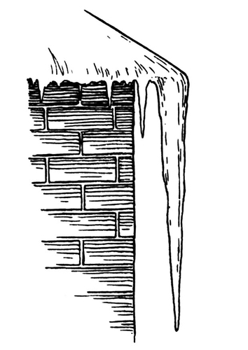 Dibujo para colorear carámbano