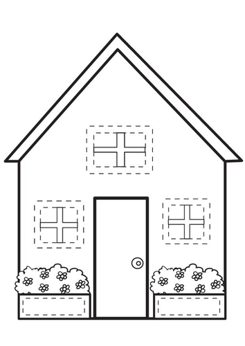 Dibujo para colorear Casa