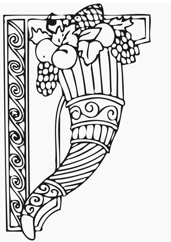 Dibujo para colorear Cesta de acción de gracias