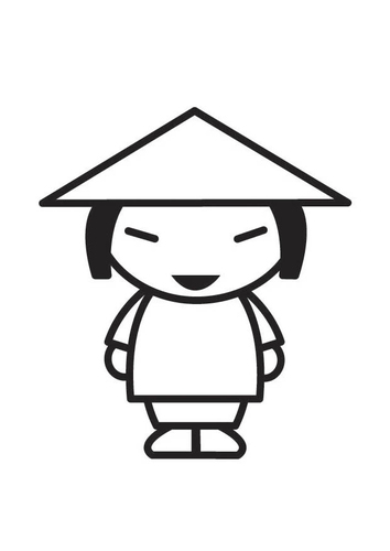 Dibujo para colorear chino