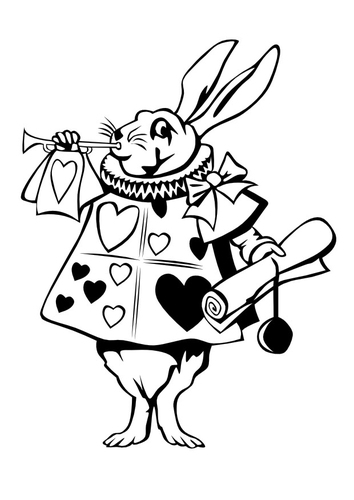Conejo de Alicia en el país de las maravillas