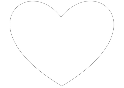 Dibujo para colorear Corazón simple
