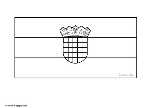 Dibujo para colorear Croacia