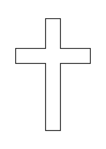 Dibujo para colorear Cruz