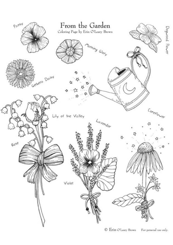 Dibujo para colorear Del jardín