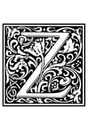 alfabeto decorativo - Z