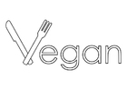 Dibujos para colorear alimentaciÃ³n vegana