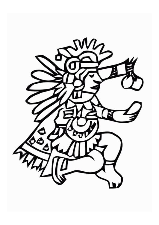 Dibujo para colorear Aztecas