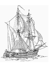 Dibujos para colorear Barco mercante - Billander
