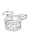 Dibujos para colorear Batería