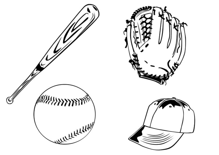 Dibujo para colorear BÃ©isbol