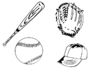 Dibujos para colorear Béisbol