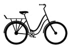 Dibujos para colorear bicicleta de ciudad