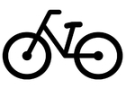 Dibujos para colorear bicicleta