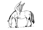 Dibujos para colorear Caballo volador