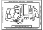 Dibujos para colorear Camión de basura