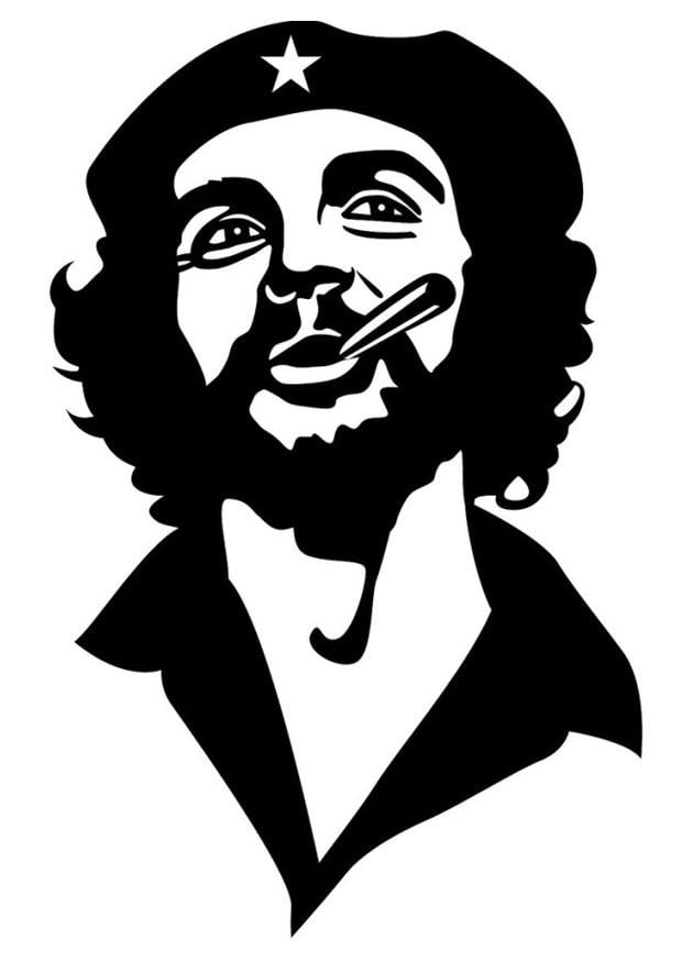 Dibujo para colorear Che Guevara - Img 24689