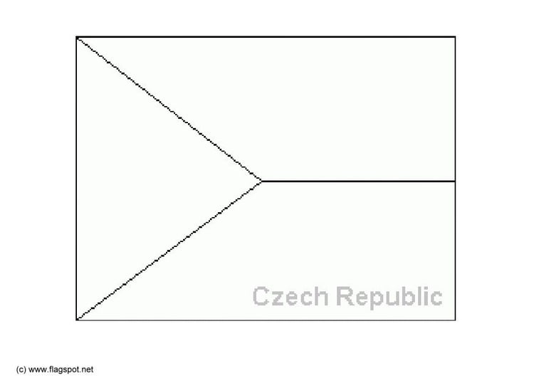 Dibujo para colorear Chequia