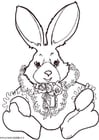 Dibujos para colorear Conejo de colores