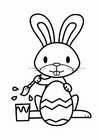 Dibujos para colorear Conejo de Pascua